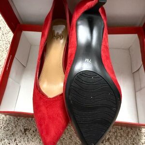 Impo Red Suede Heels